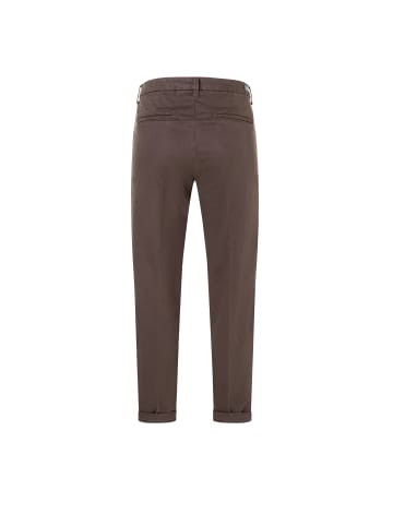 MAC HOSEN Stoffhose Chino turn up in schoko