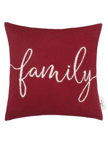 Tom Tailor Zierkissenhülle WEIHNACHTSKISSEN in Weinrot