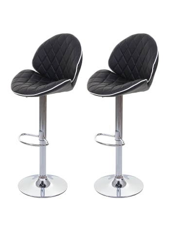 MCW 2er-Set Barhocker F15, Schwarz