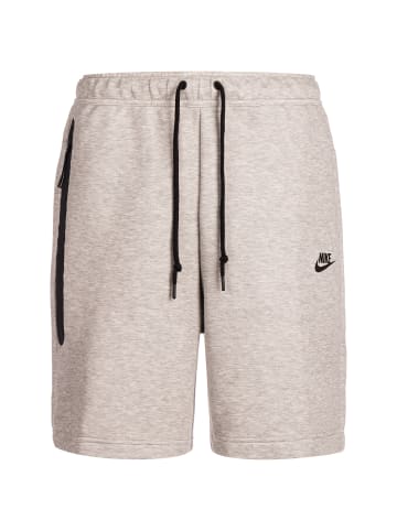 Nike Sportswear Shorts Tech Fleece in hellgrau / schwarz