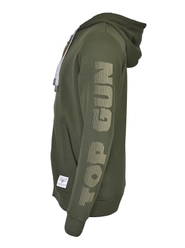 TOP GUN Sweatjacke TG22010 in olive
