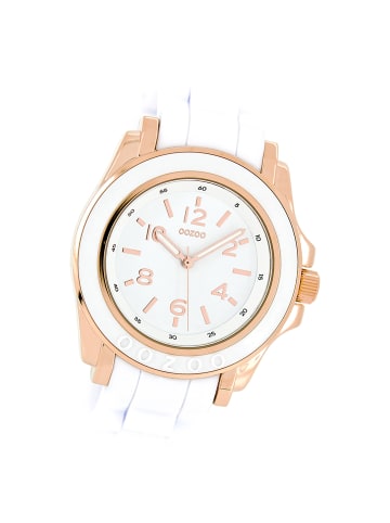 Oozoo Analog-Armbanduhr Oozoo Timepieces weiß groß (ca. 44mm)