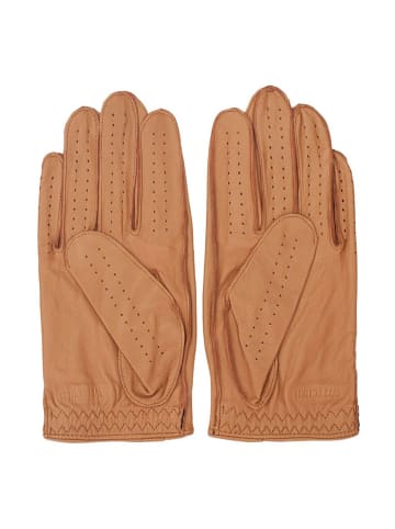 Wittchen Leder Handschuhe in Hellbraun in Beige