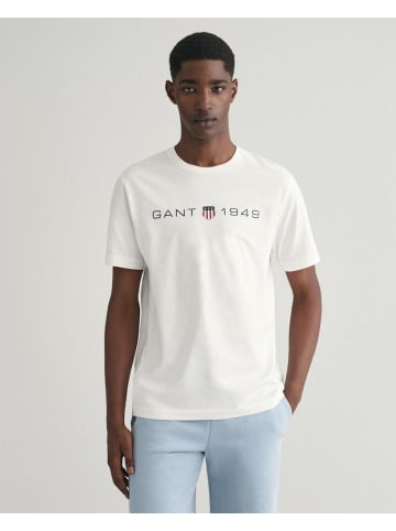 Gant T-Shirt in eggshell
