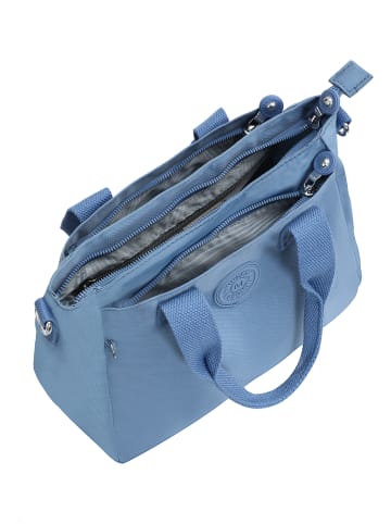 Mindesa Damen Umhängetasche in Blau Grau