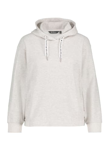 Ulla Popken Sweatshirt in hellgrau mélange