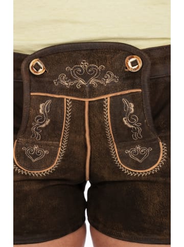 MADDOX Lederhose DALIA in braun