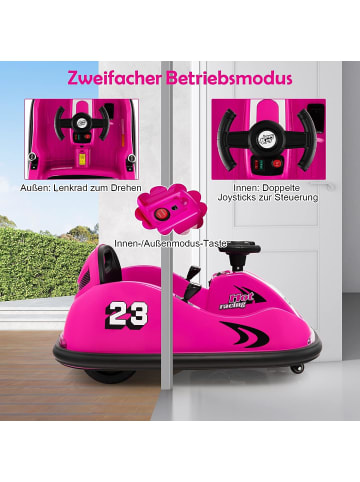 COSTWAY 12V Elektro Autoscooter in Rosa