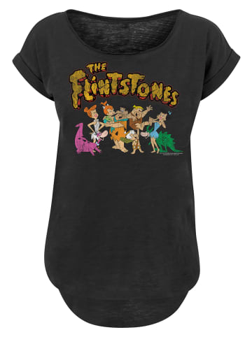 F4NT4STIC T-Shirt Die Familie Feuerstein Group Distressed in schwarz