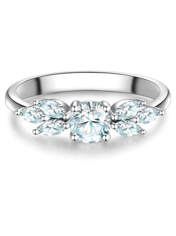 Trilani Ring aus Sterling Silber mit Zirkonia in silber