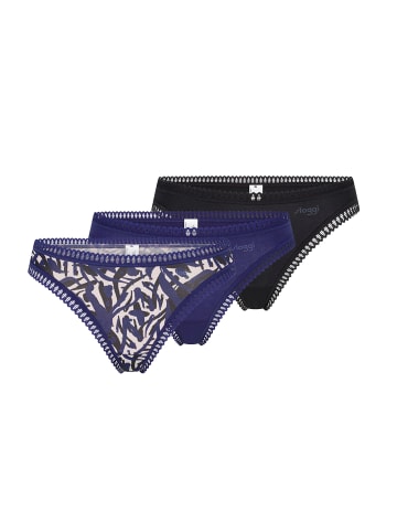 Sloggi String GO Crush in Schwarz / Blau