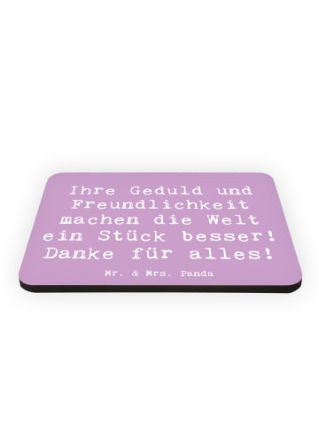 Mr. & Mrs. Panda Kühlschrankmagnet Spruch Erzieher-Dank mit Spruch in Lavendeltraum