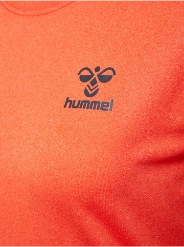 Hummel T-Shirt Hmlsprint Damen in SPICY ORANGE MELANGE