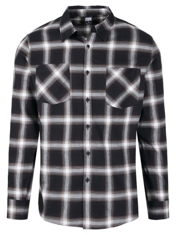 Urban Classics Flanell-Hemden in schwarz