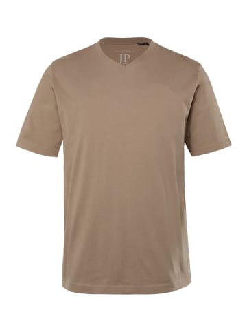 JP1880 Kurzarm T-Shirt in braun grau