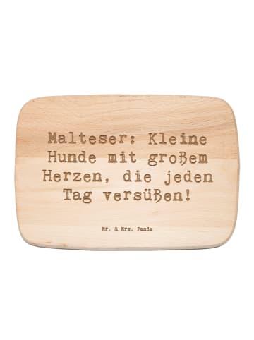 Mr. & Mrs. Panda buchenholz schneidebrett Spruch Malteser Herz m... in Transparent