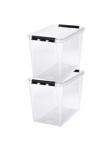SmartStore 2er-Set Aufbewahrungsbox Classic Transparent 61L