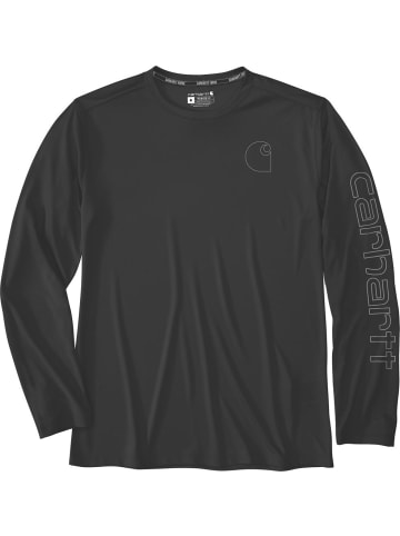 CARHARTT  Longsleeve "Sun Defender L/S 107202" in Schwarz