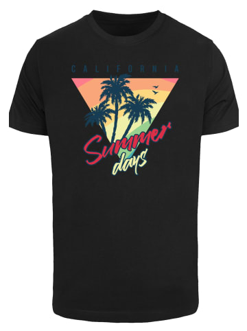 F4NT4STIC T-Shirt California Palmen Retro in schwarz