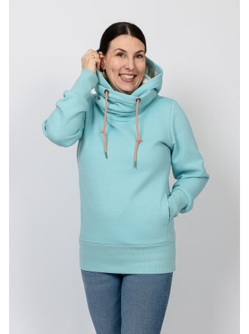 Salzhaut Fleecepullover KARKJE in Aqua