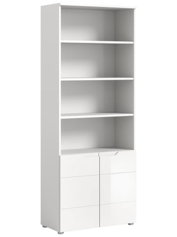 ebuy24 Regal Solero Weiß 76 x 37 cm