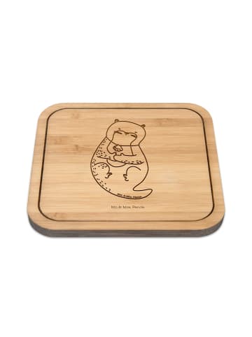 Mr. & Mrs. Panda Bierdeckel Otter Muschel ohne Spruch in Transparent