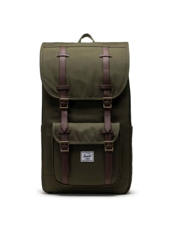Herschel Little America - Rucksack 16" 49.5 cm (grey crosshatch) in ivy green