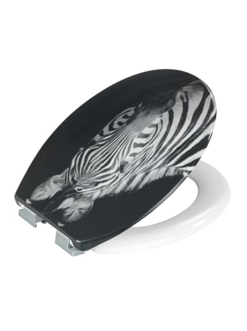 Wenko WC-Sitz Duroplast Mod. Zebra , WC-Sitz Duroplast Zebra in Mehrfarbig