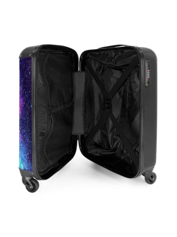 NoBoringSuitCases Suitcase, Handgepäck, Koffer, Reisekoffer Weltraum lila blau