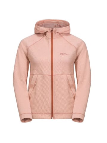 Jack Wolfskin Fleece-Kapuzenjacke FERNWEH HOODED JKT W in Rose