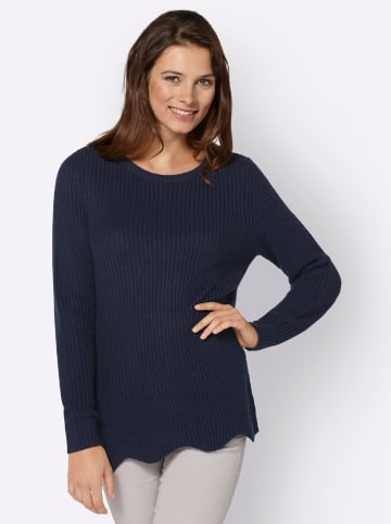 WITT WEIDEN Langarm-Pullover in marine