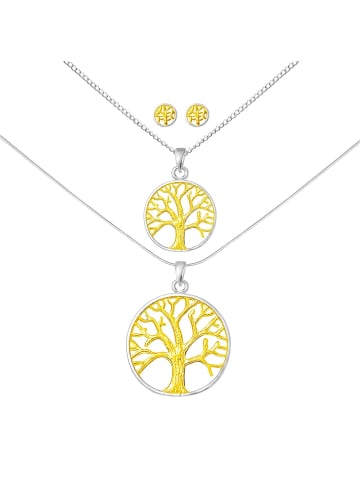 Alexander York Schmuckset TREE OF LIFE gold in 925 Sterling Silber, 6-tlg.