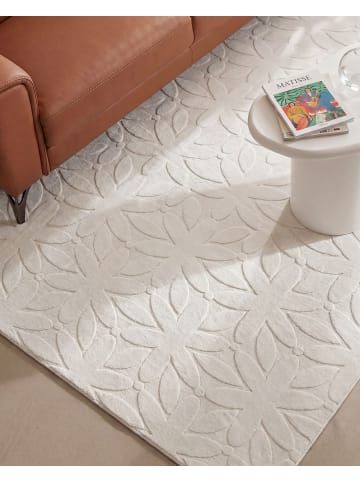 Beliani Kurzflor HOOD in Weiß - (W) 160 x (L) 230 cm