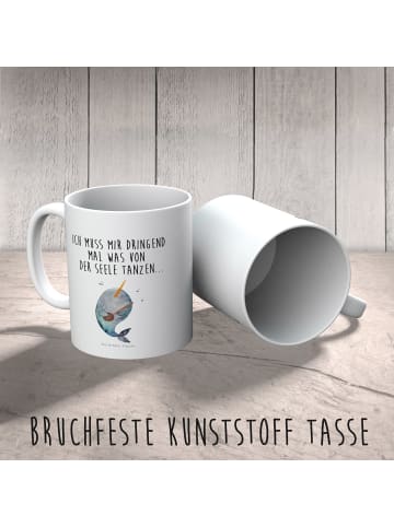 Mr. & Mrs. Panda Kaffeetasse Narwal Gitarre mit Spruch in Weiß