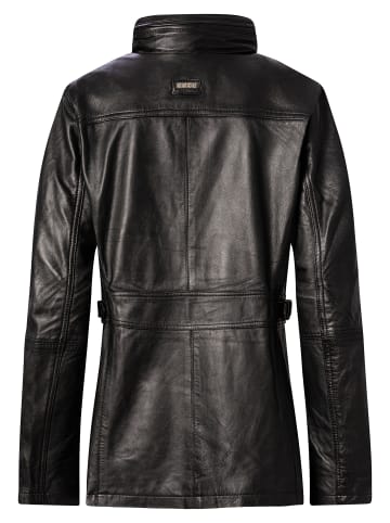 CBL Damen Lederjacke in schwarz