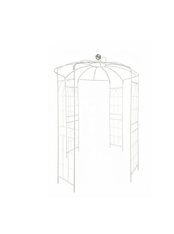 Rosenpavillon in Weiß - (B)206 x (H)290 x (T)206 cm