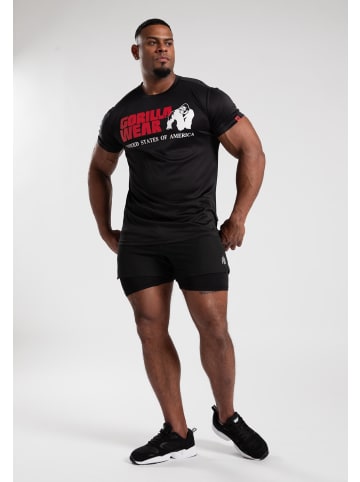 Gorilla Wear Klassisches Trainings-T-Shirt - Schwarz
