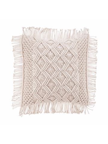 Butlers Kissen ZickZack L 45 x B 45cm MACRAMÉ in Creme