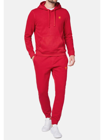 Polo Sylt Sweatshirt / Hoodie Basic in Dunkelgrün / rot