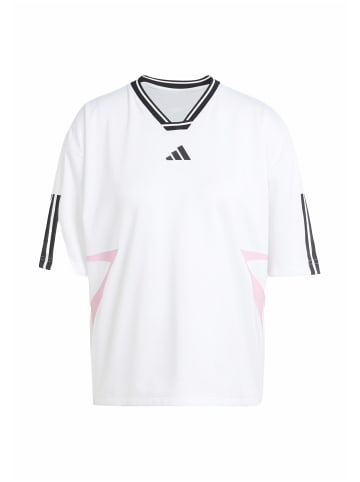 adidas adidas T-Shirts in white/black/true pink