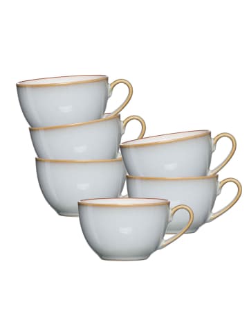 Ritzenhoff & Breker 6er Set Kaffeetassen Portofino 220 ml grau in grau