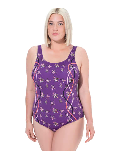 Ulla Popken Badeanzug in violett
