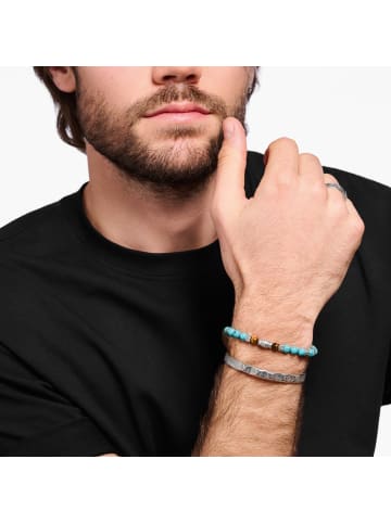 Thomas Sabo Armband Elemente Türkis Und Tigerauge in silber, braun, türkis