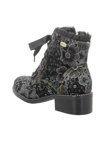 LAURA VITA Schnürstiefeletten in Schwarz