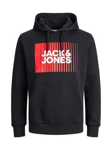 Jack & Jones Hoodie 'Corp Logo' in schwarz