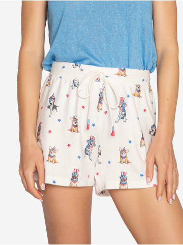 P.J. Salvage Pyjamashorts Star Spangled in off-white