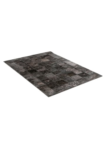 Arte Espina Wohnzimmer Teppich – Kurzflorteppich Voila 125 in schwarz - rechteckig