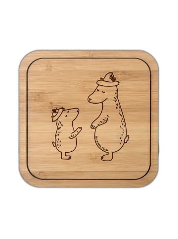 Mr. & Mrs. Panda gläseruntersetzer Bären mit Hut ohne Spruch in Transparent