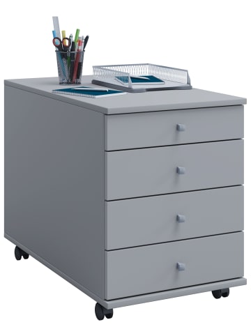 VCM  Rollcontainer Bürocontainer Schublade Lona 75 cm in Grau