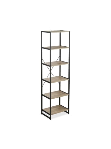 relaxdays Standregal in Braun - (B)50 x (H)180 x (T)35 cm